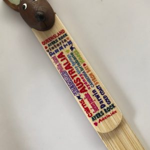 Wooden kangaroo bookmark